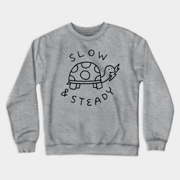 Slow and Steady Turtle Crewneck Sweatshirt by jpcoovert